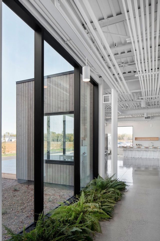 Як виглядає незвичайний мінімалістичний офіс посеред поля в Канаді - фото 209251