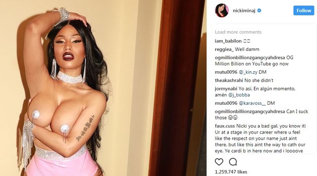 Нікі Мінаж показала відверте фото - фото 215203