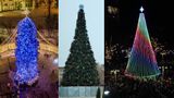 Головні новорічні ялинки в різних містах України: яскраві фото та шокуючі ціни