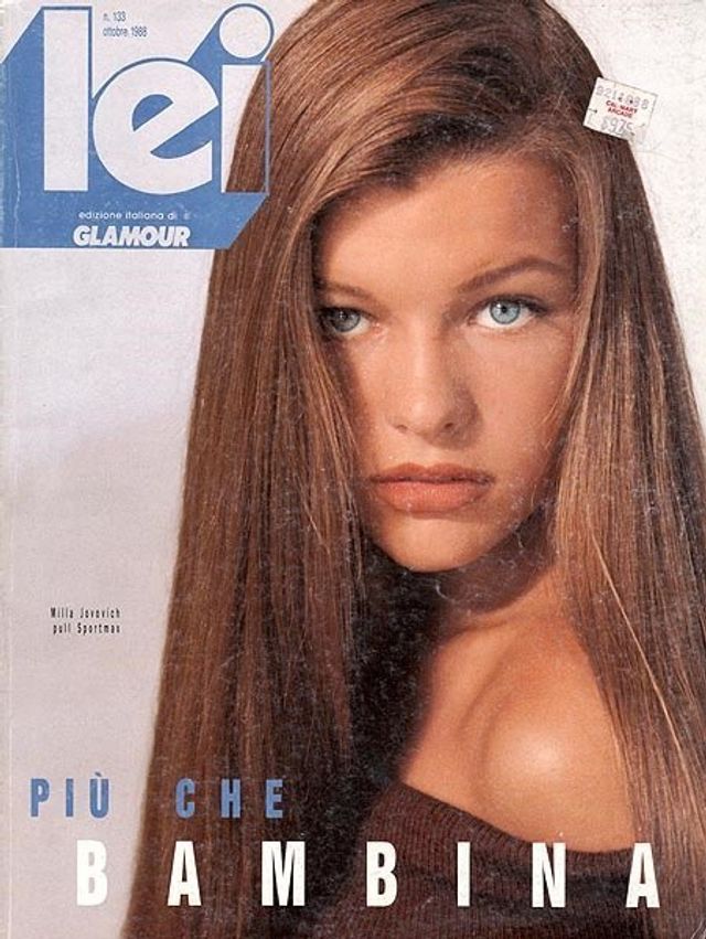 Мілла Йовович у юності - фото 214113