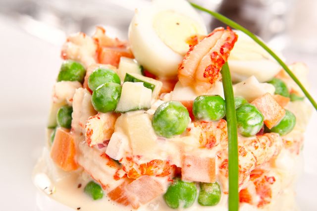  Олів'є з креветками - фото 217046