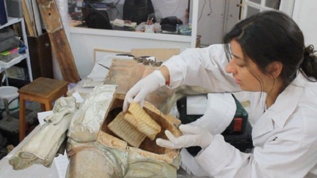 У статуї Ісуса Христа знайшли таємне послання 1777 року