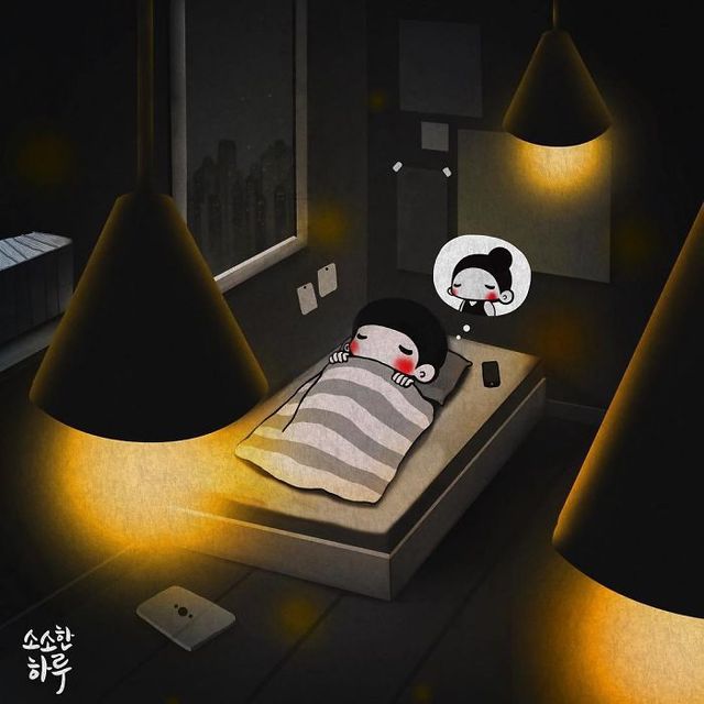 Корейський художник показує, як виглядає любов у дрібницях - фото 221475