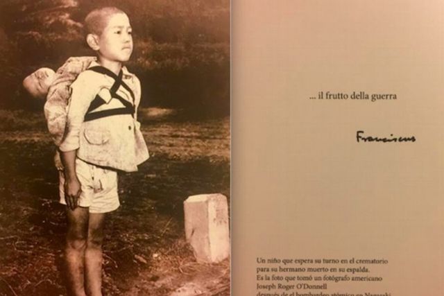 Папа Римський показав моторошне фото з Нагасакі - фото 221243