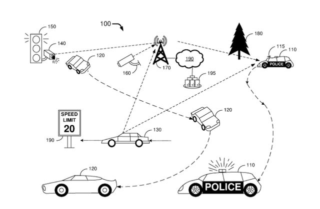 Ford запатентував безпілотний поліцейський автомобіль - фото 224502