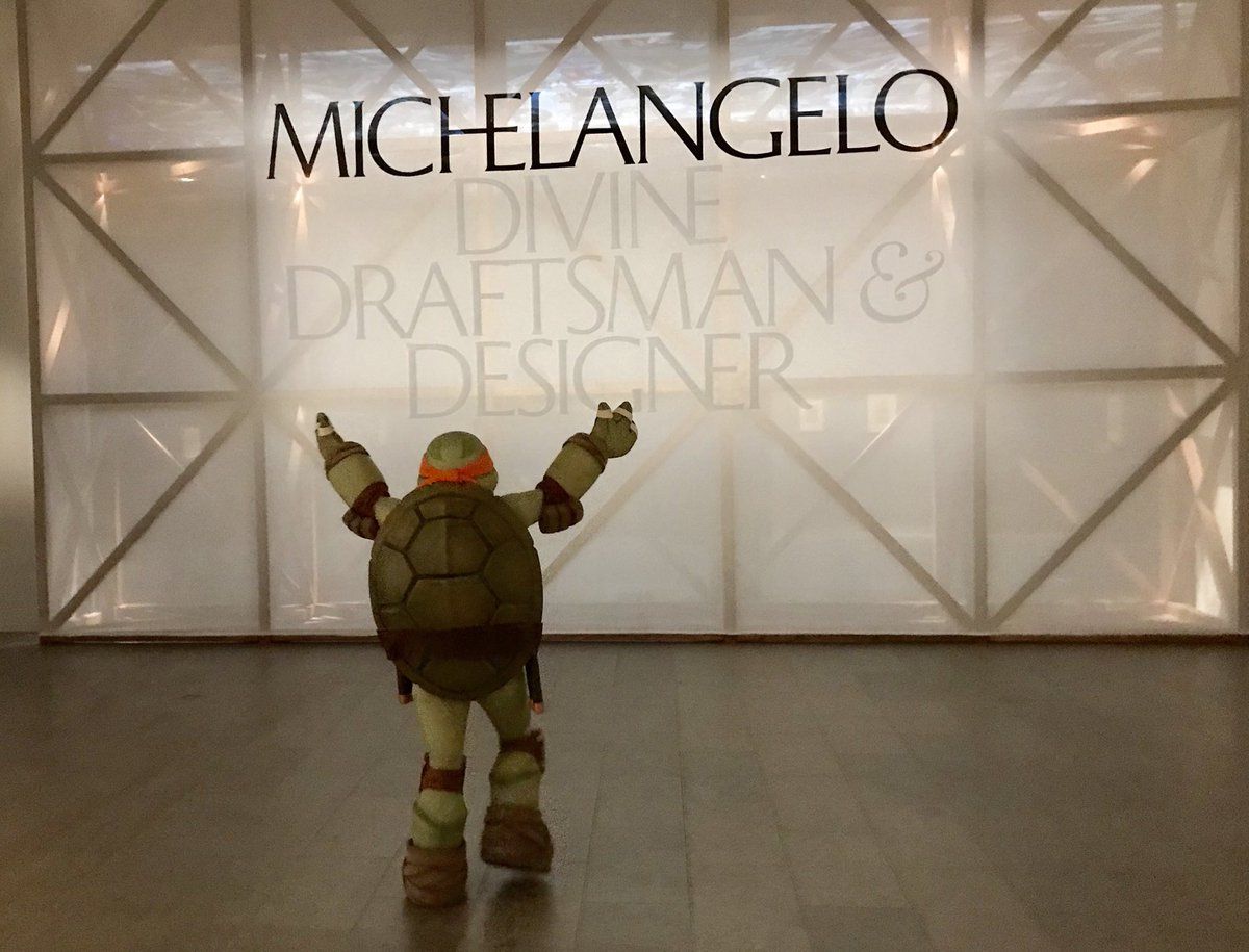 Як черепашка-ніндзя Мікеланджело сходив у музей до Мікеланджело