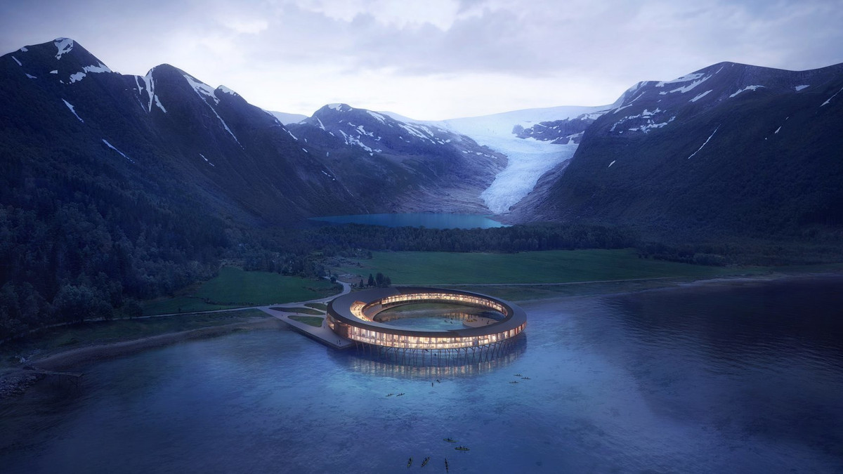 Так виглядатиме "Кільцевий" готель на воді в Норвегії - фото 1