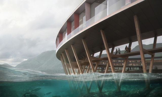 'Кільцевий' готель на воді в Норвегії - фото 228213