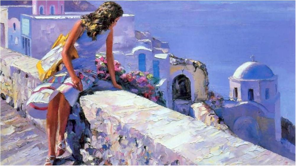 Роботи за допомогою техніки "ножем по палітрі" - фото 1