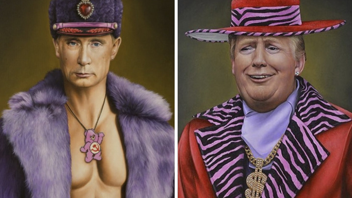 Путін, Трамп і Чубака: як виглядають відомі постаті у "рожевому світі" - фото 1