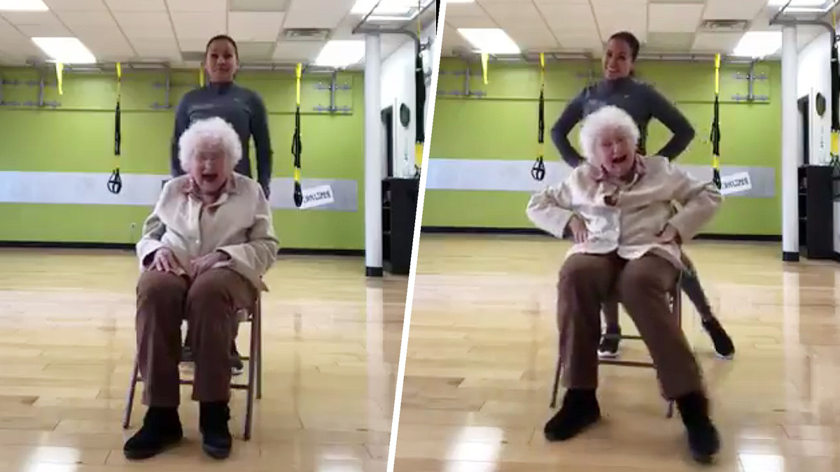 Тренування 93-річної бабусі підкорили мережу - фото 1