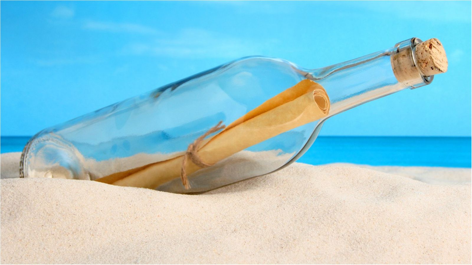 У пляшці знаходиться згорток з друкованим і рукописним текстом - фото 1