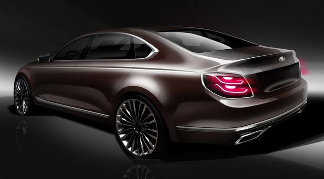 Опубліковані фото інтер'єру найрозкішнішого седана Kia - фото 233447