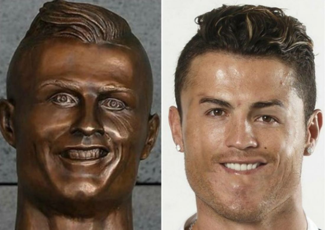 Скульптор зробив новий бюст Роналду після першої невдалої спроби: фотофакт