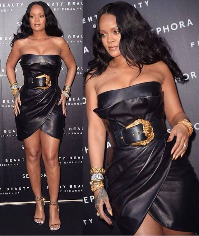 Струнка Rihanna похизувалась апетитною фігурою - фото 238801
