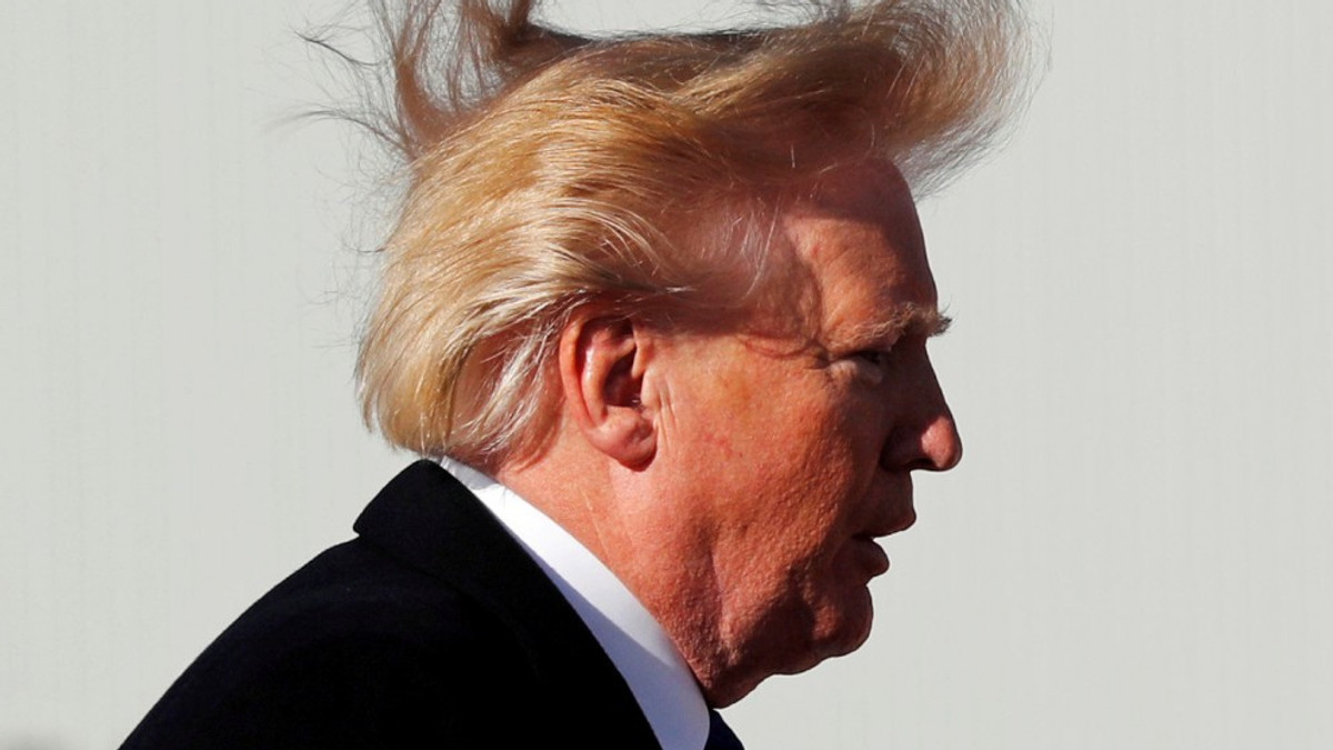 Волосся Трампа знову привернуло увагу ЗМІ - фото 1