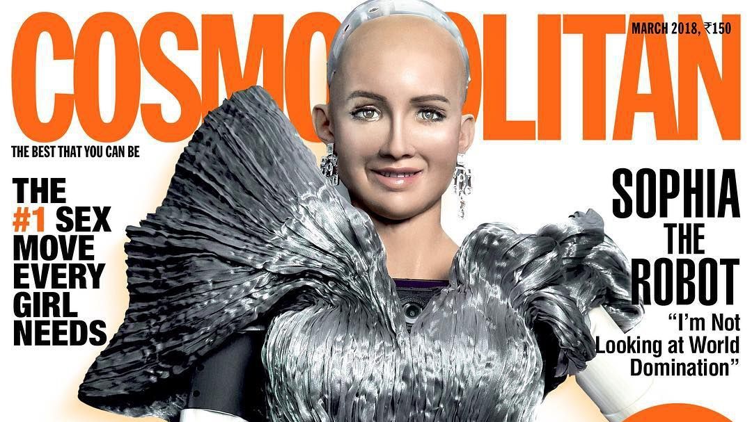 Робот Софія знялася для Cosmopolitan