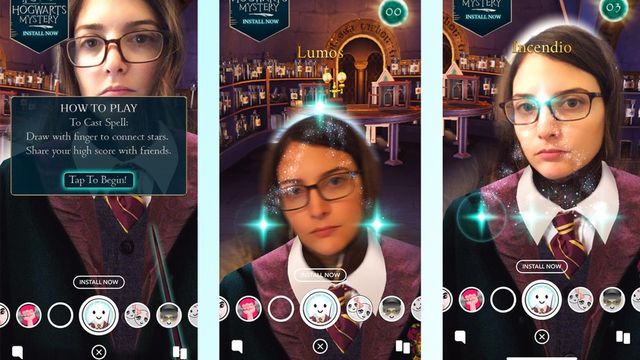 У Snapchat з'явився фільтр Гаррі Поттер, який вчить магії - фото 244365