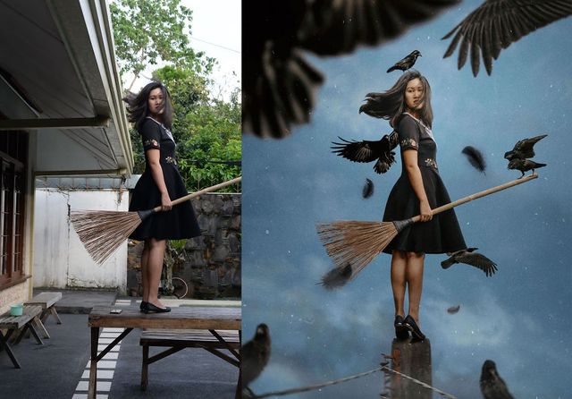 Художниця показала казкові фото до і після фотошопу - фото 240849