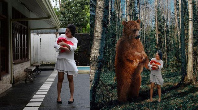 Художниця показала казкові фото до і після фотошопу - фото 240866