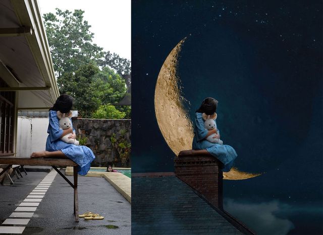 Художниця показала казкові фото до і після фотошопу - фото 240861