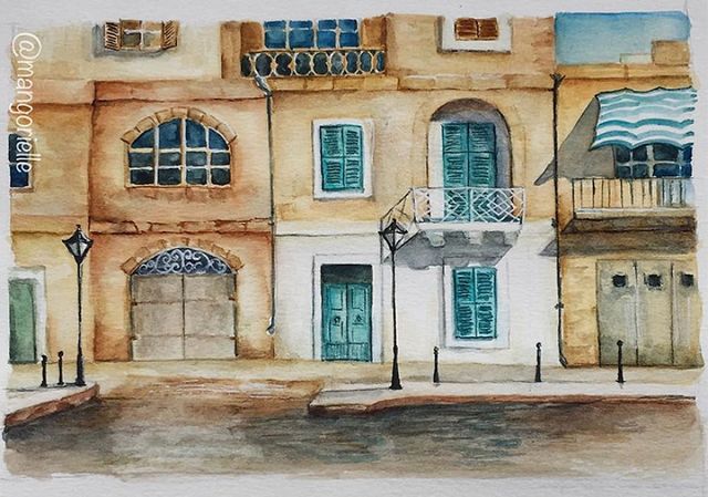 Сонячна Мальта у чарівних малюнках аквареллю - фото 250947
