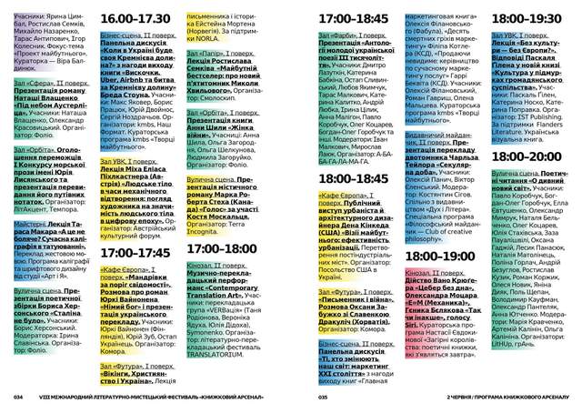 Книжковий Арсенал 2018: програма фестивалю на всі дні - фото 251298