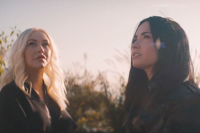 Крістіна Агілера і Демі Ловато - фото 249811