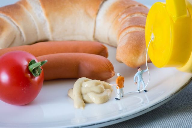 Фотограф створює міні-світ на власному сніданку - фото 249335