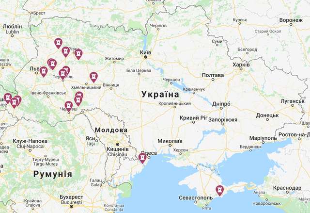 Карта замків України - фото 249700