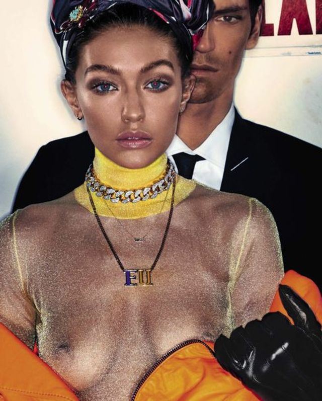 Джіджі Хадід з манекенником Джастіном Мартіном - фото 245231