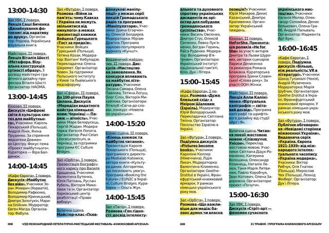 Книжковий Арсенал 2018: програма фестивалю на всі дні - фото 251284