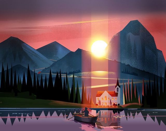 Яскраві ілюстрація життя, які створюють затишок - фото 245632