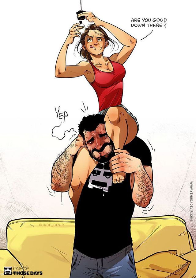 Щоденне життя у шлюбі у кумедних ілюстраціях - фото 256968