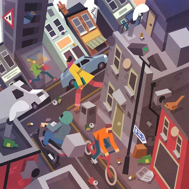 Ілюстратор показав будні Лондона у чарівних малюнках - фото 259119