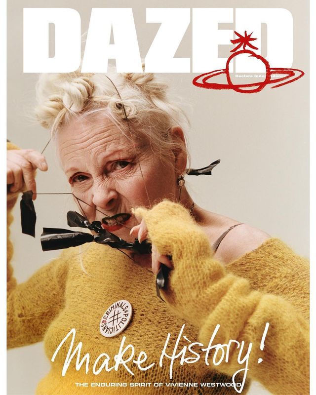 Вів'єн Вествуд знялася для трьох обкладинок журналу Dazed - фото 255577