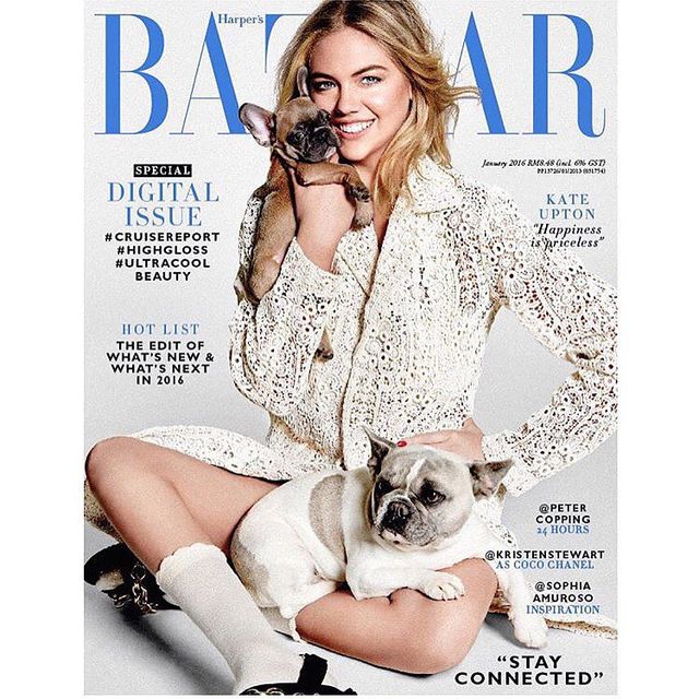 Кейт Аптон на обкладинці глянцю Bazar - фото 254267