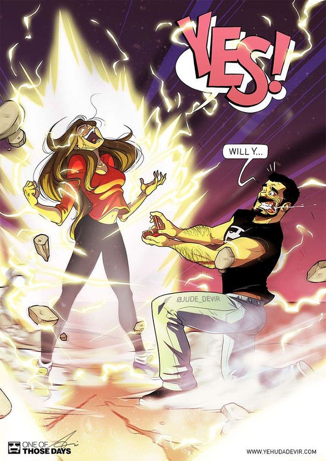 Щоденне життя у шлюбі у кумедних ілюстраціях - фото 256971