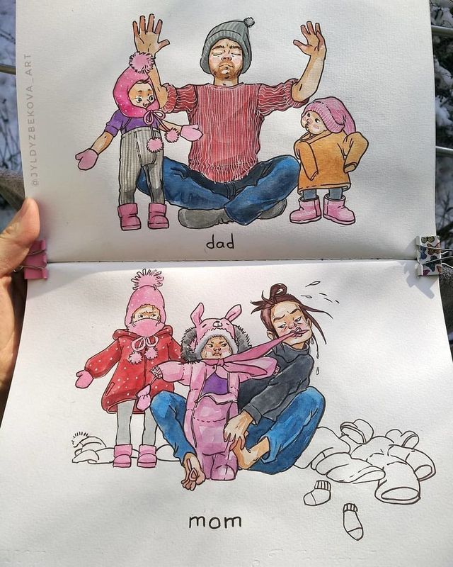 Художниця створює малюнки, які зрозуміють тільки батьки - фото 256816