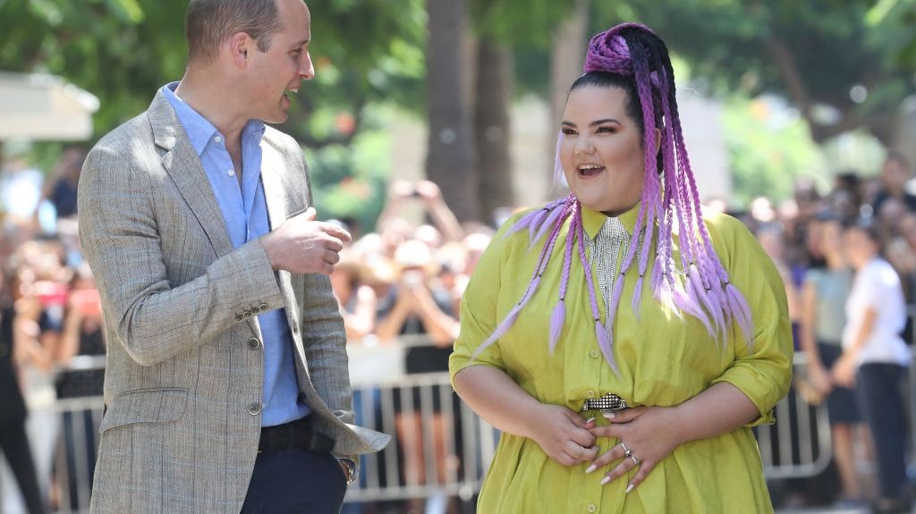 Принц Вільям прогулявся з переможницею Євробачення 2018: яскраві фото