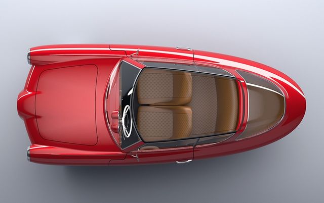 В Естонії створили вінтажний електромобіль на трьох колесах - фото 252761