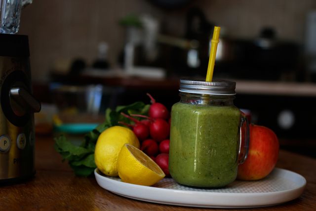 Зелений коктейль зі шпинатом - фото 252879