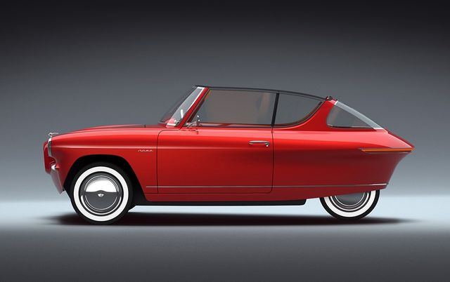 В Естонії створили вінтажний електромобіль на трьох колесах - фото 252759