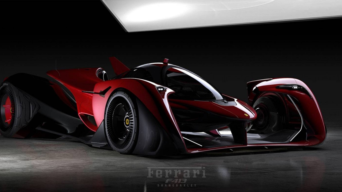 У мережі з'явився рендер майбутнього гіперкара Ferrari 413 - фото 1