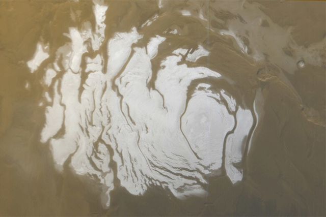 Озеро на Марсі під льодяним покривом - фото 265484