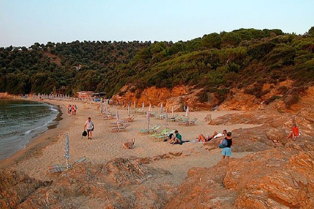 Пляж Little Banana на острові Скіатос в Греції - фото 266875