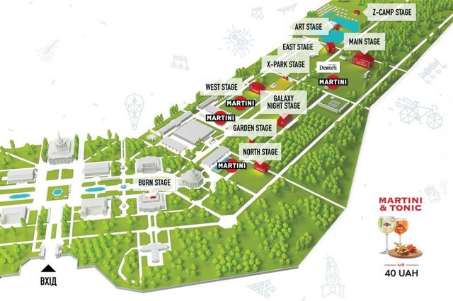 Карта сцен Atlas Weekend 2018 - фото 260326