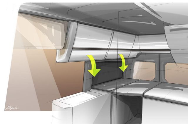 Новий Volkswagen California XXL обзаведеться душовою кабіною і трьома ліжками - фото 260547