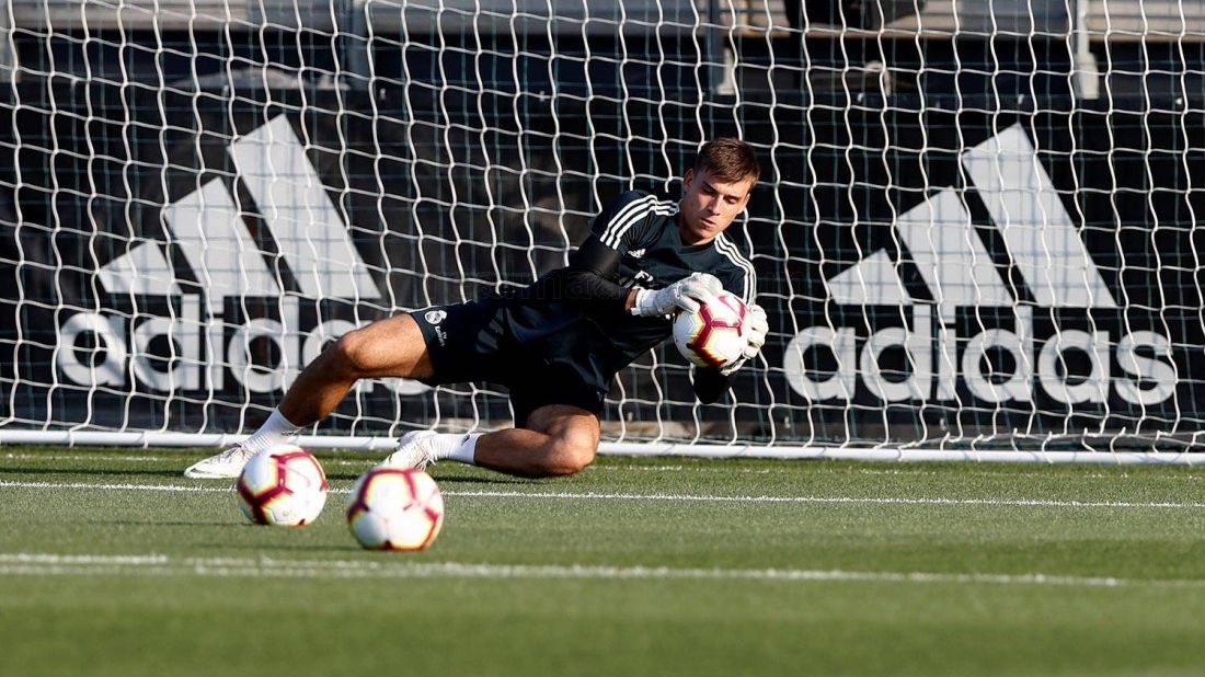 Українець Лунін провів перше тренування у Реалі