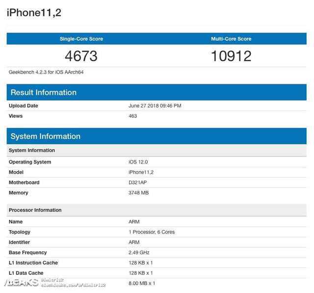 Неанонсований iPhone встановив рекорд продуктивності у Geekbench - фото 259906
